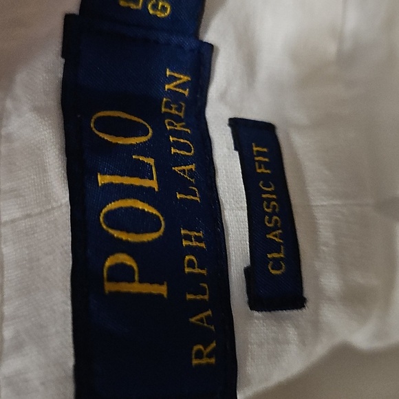 Polo Ralph Men's White Classic Fit Linen Shirt Size Large Nwt 2025 - Picture 7 of 12